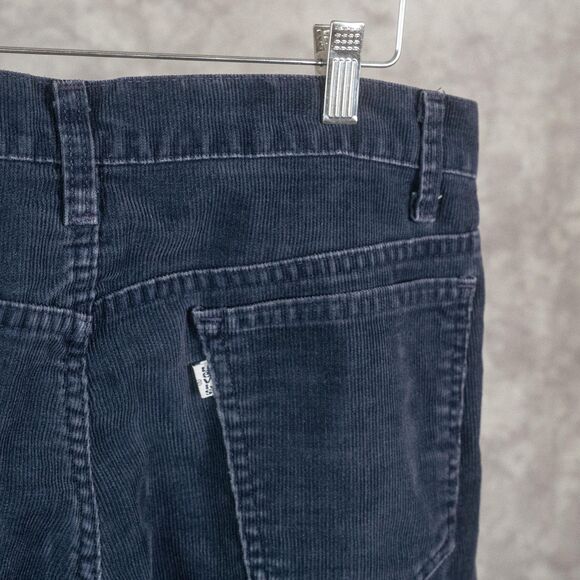 Vintage Levis Corduroy Pants | Navy Blue Corduroy Pants | 34 x 32 | Straight Leg - Picture 4 of 6